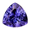 4mm - Faceted Trillion Cut Genuine Tanzanite