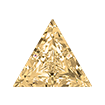 4mm - Faceted Trillion Cut Zirconia Champagne