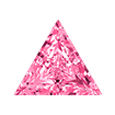 4mm - Faceted Trillion Cut Zirconia Salmon Pink