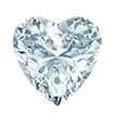 5mmx5mm - Faceted Heart Cut Zirconia CZ