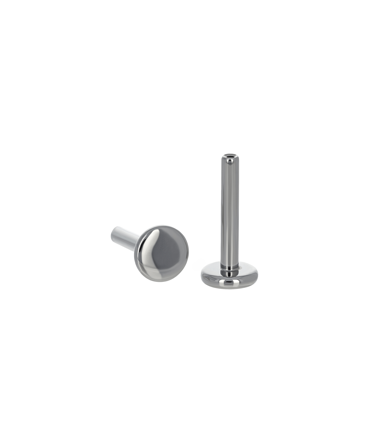 Threaded One Piece Labret - Titanium - Overstock