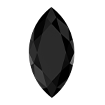 4mmx2mm - Faceted Marquise Cut Zirconia Black