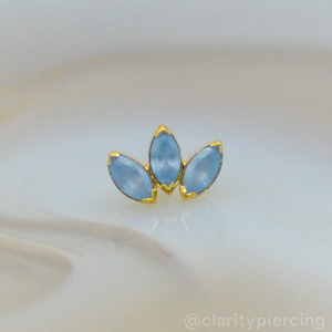Marquise Fan With 3 Stones - Standard