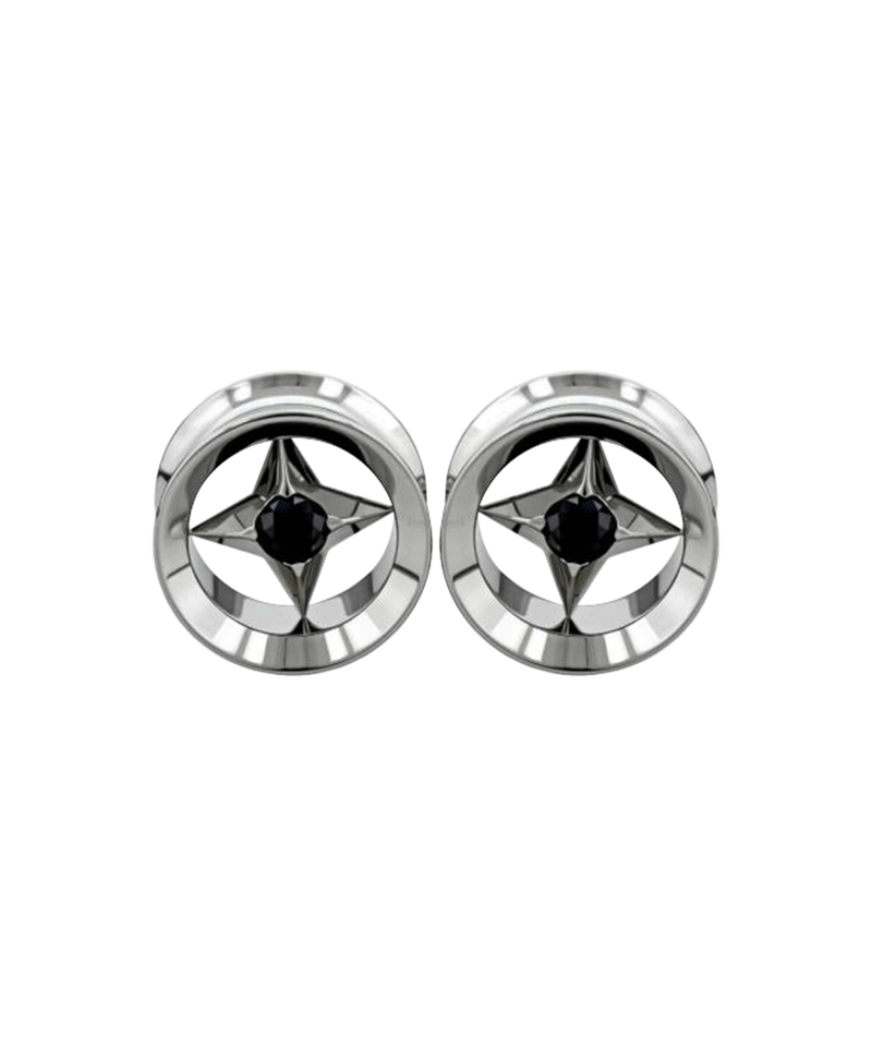 Polaris Eyelet with Black CZ