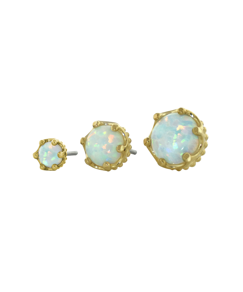 Threaded Queen End-Cabochon