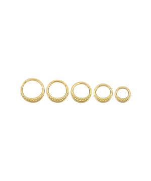 Gemmed Double Hoop Clicker