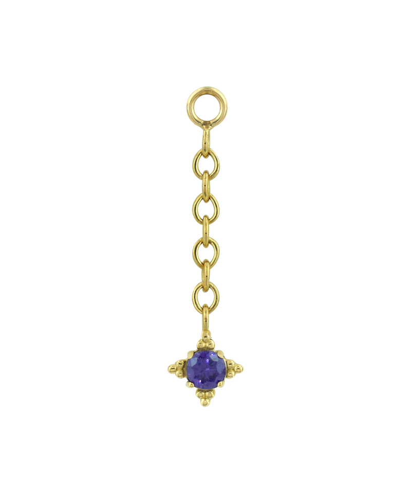 Zia Faceted Drop Charm