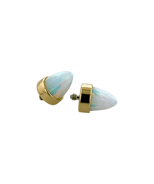 Threaded Bezel End - Cabochon