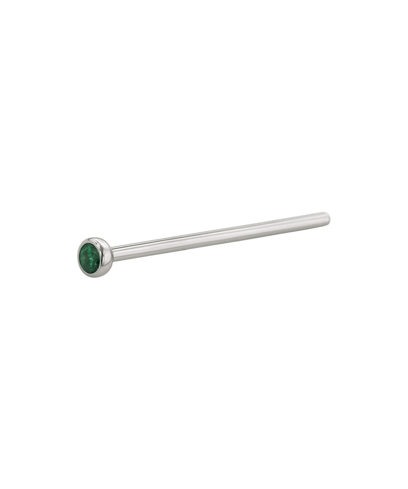 Threadless Bezel-Set Nostril Screw