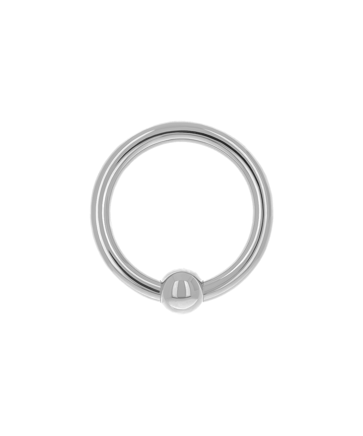 Captive Bead Ring with Bead - Titanium  Anatometal