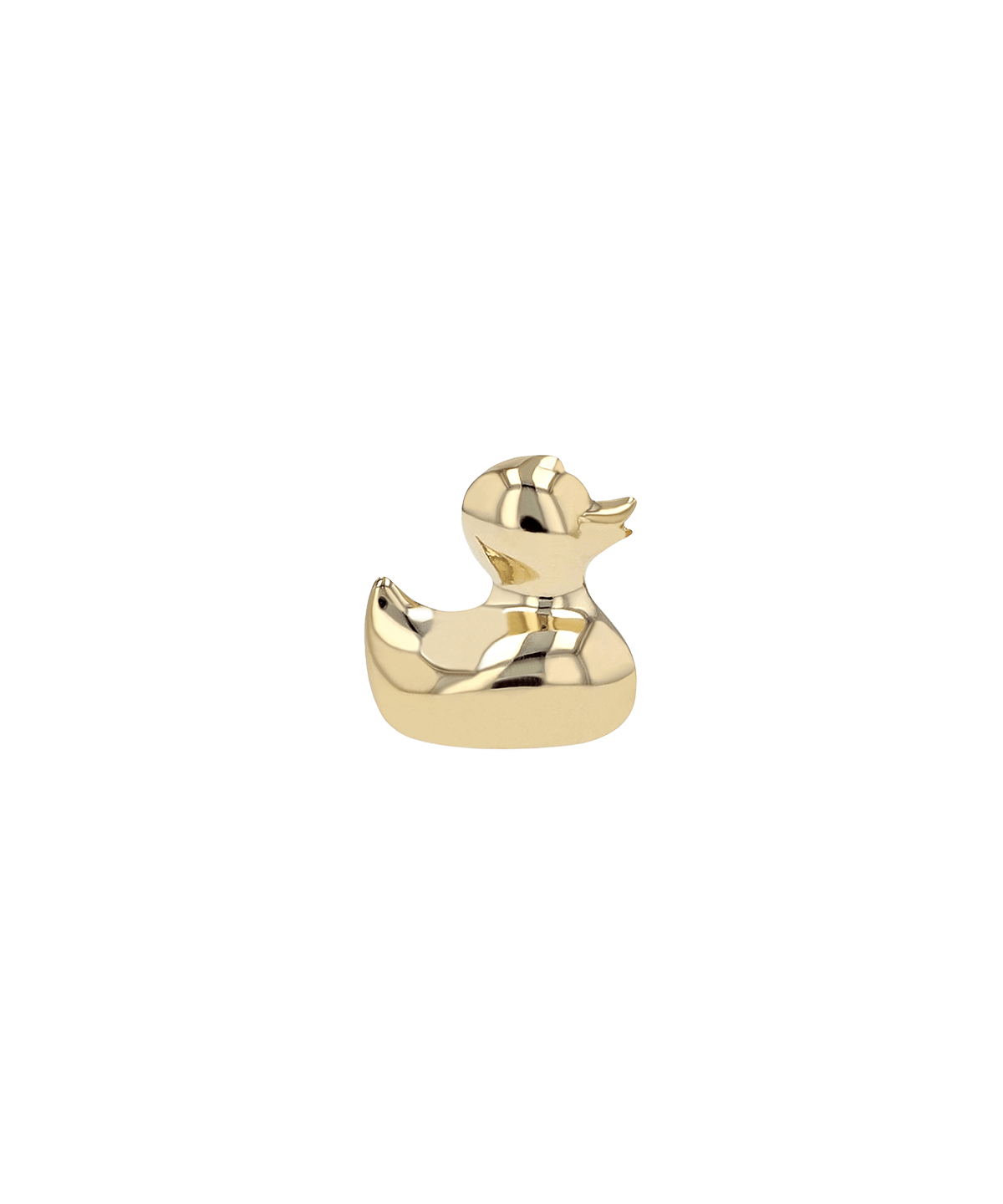 Ducky End - 18K Yellow Gold - Threadless