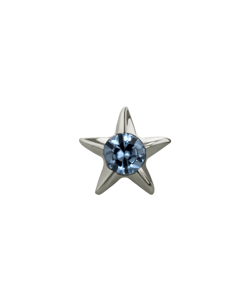 Threaded 16g Gemmed Star End