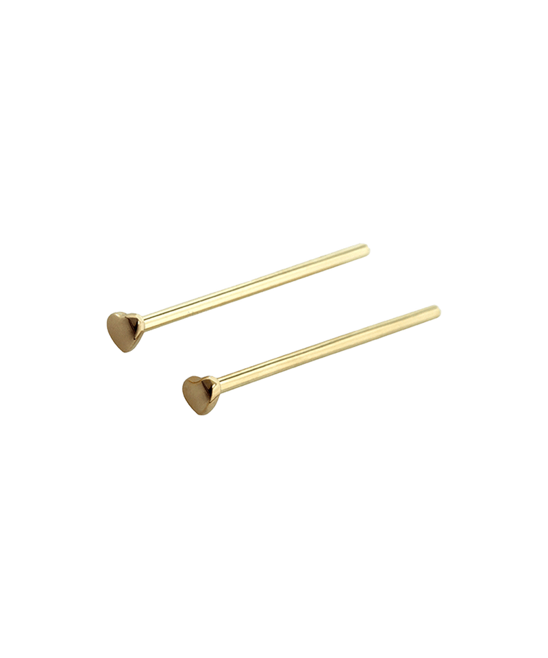 Threadless Heart Nostril Screws