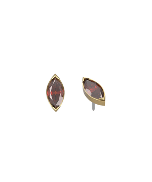 Threadless Marquise Bezel End