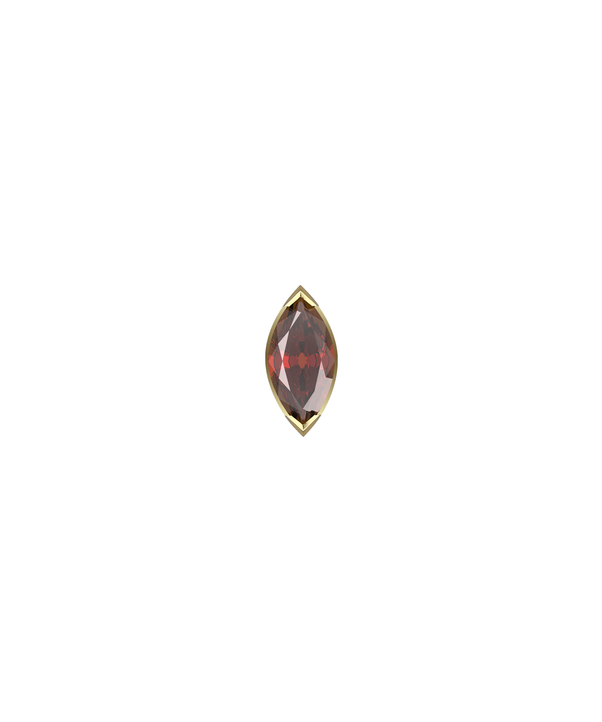 Threadless Marquise Bezel End