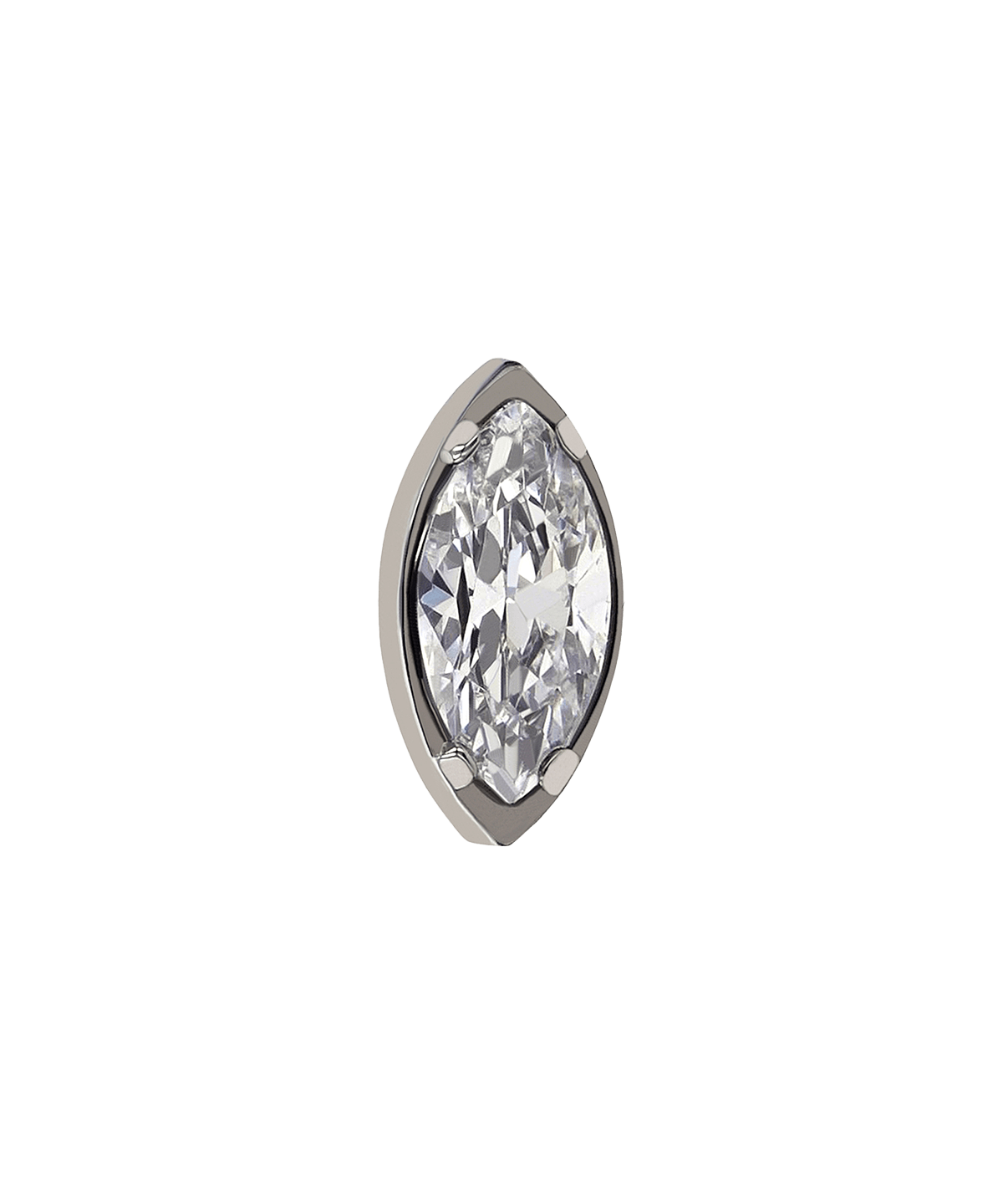 Threaded Marquise Bezel End