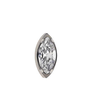 Threadless Marquise Bezel End
