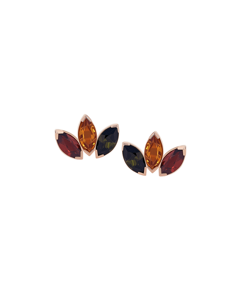 Marquise Fan With 3 Stones - Mini