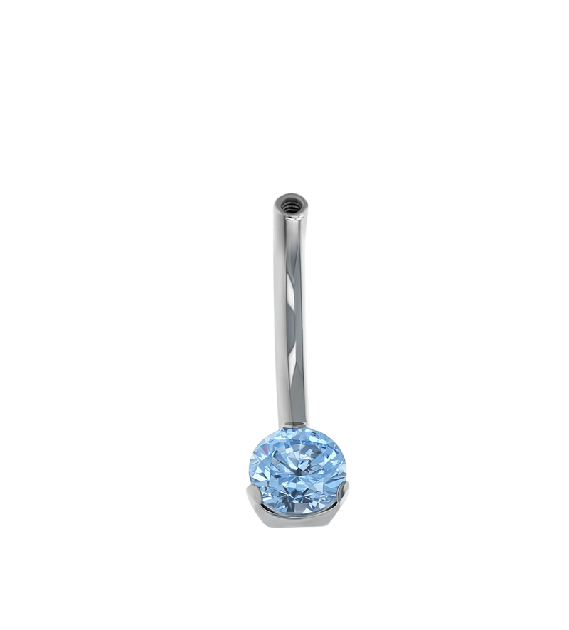 10g Prong Navel Curve Base
