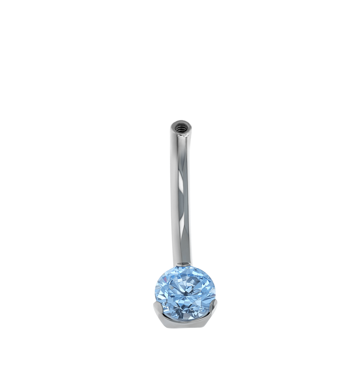 10g Prong Navel Curve Base