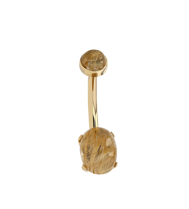 Threaded Oval Navel Curve