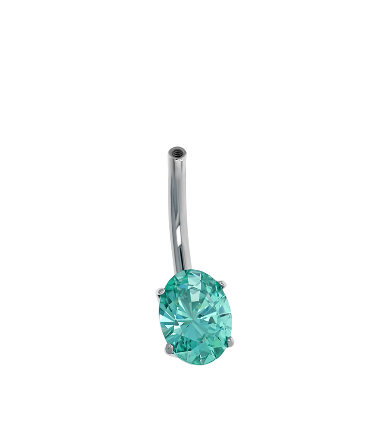 Threaded Oval Navel Curve Base