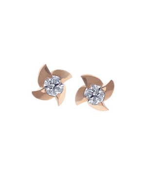 Threaded Left Pinwheel End - 4 Blade