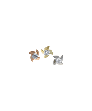 Threadless Right Pinwheel End - 4 Blade
