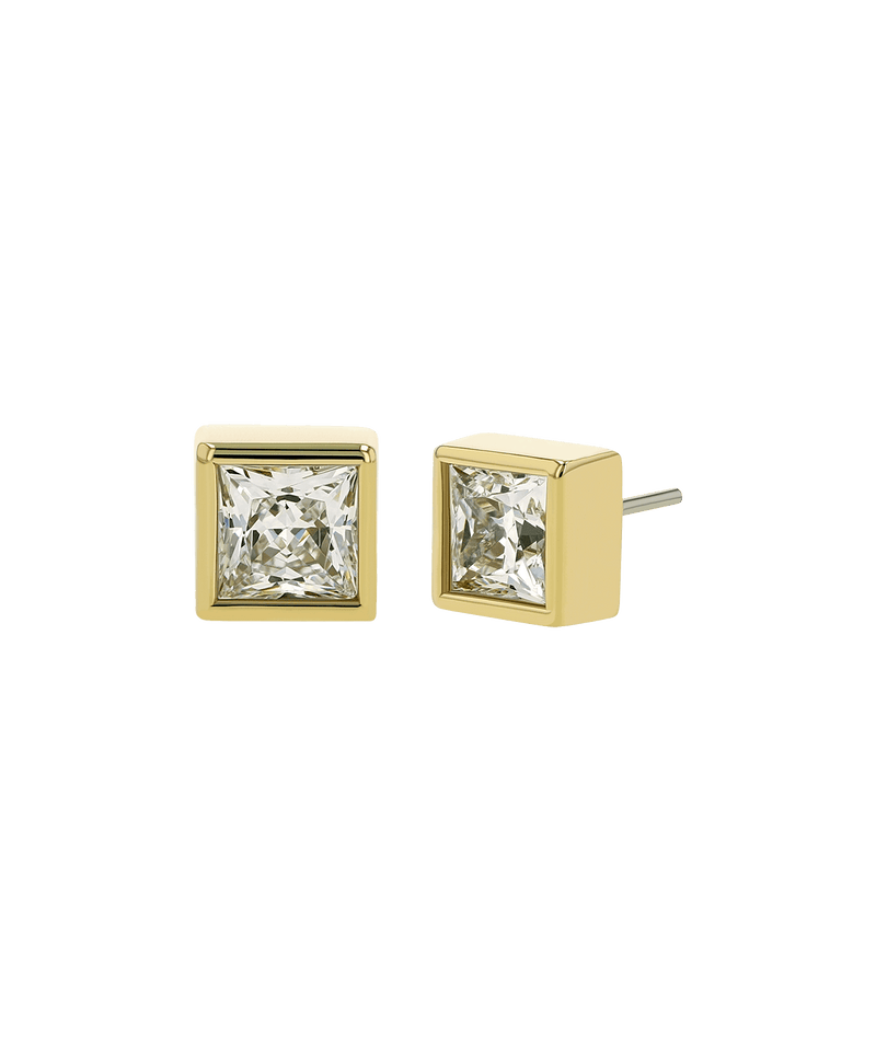 Princess Cut Bezel Set Gem End