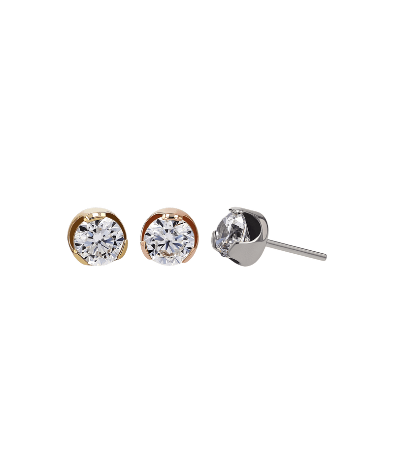 Threaded Prong Set Gem End-Faceted