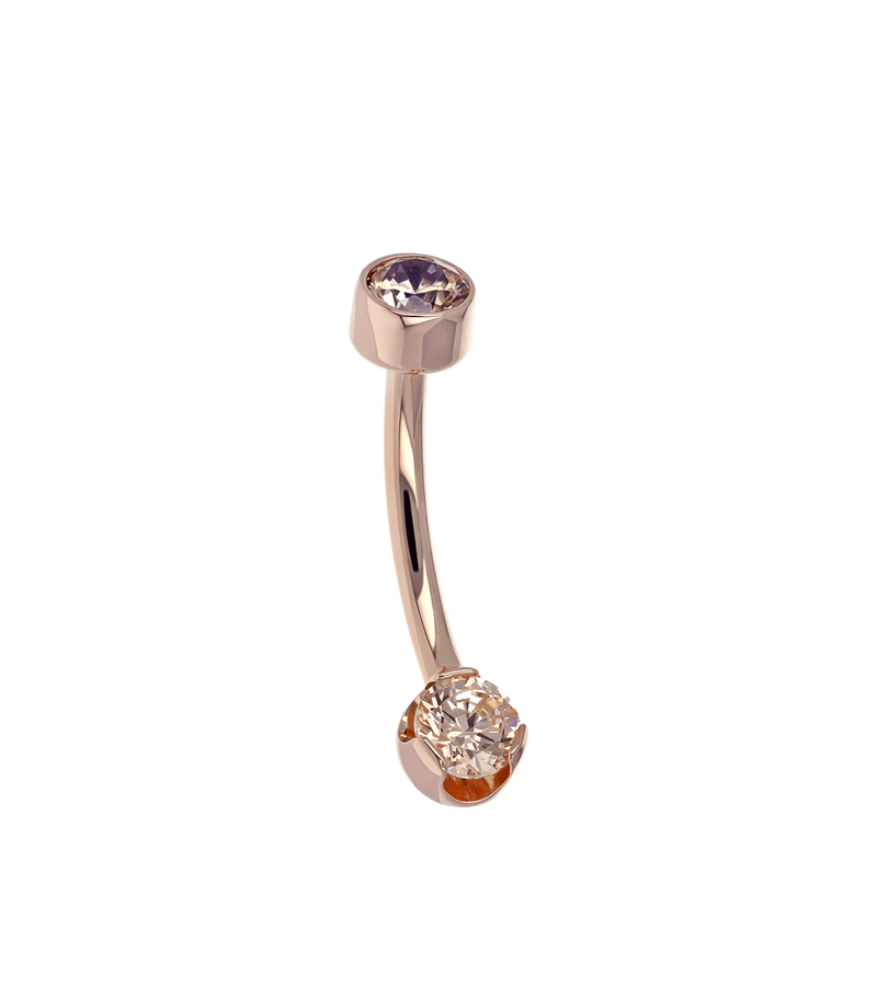 Threaded Prong Navel Curve