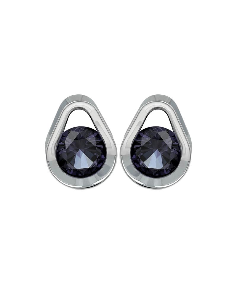 Single Stone Teardrop Eyelets