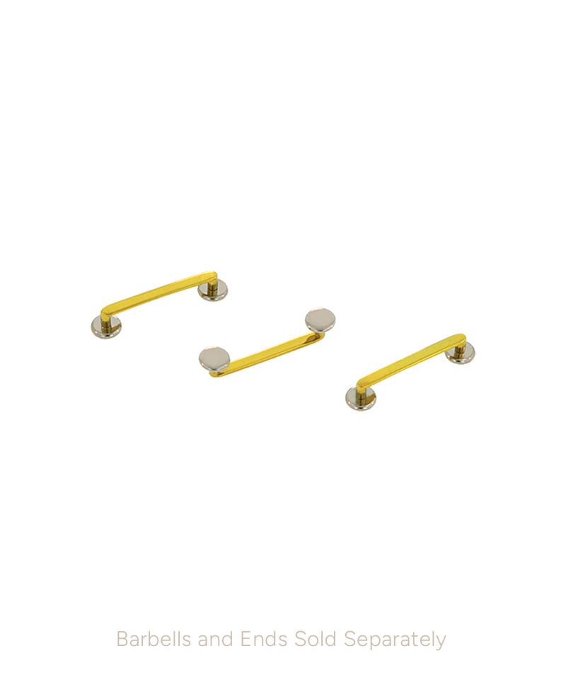 Flat Surface Barbell - Titanium - Overstock