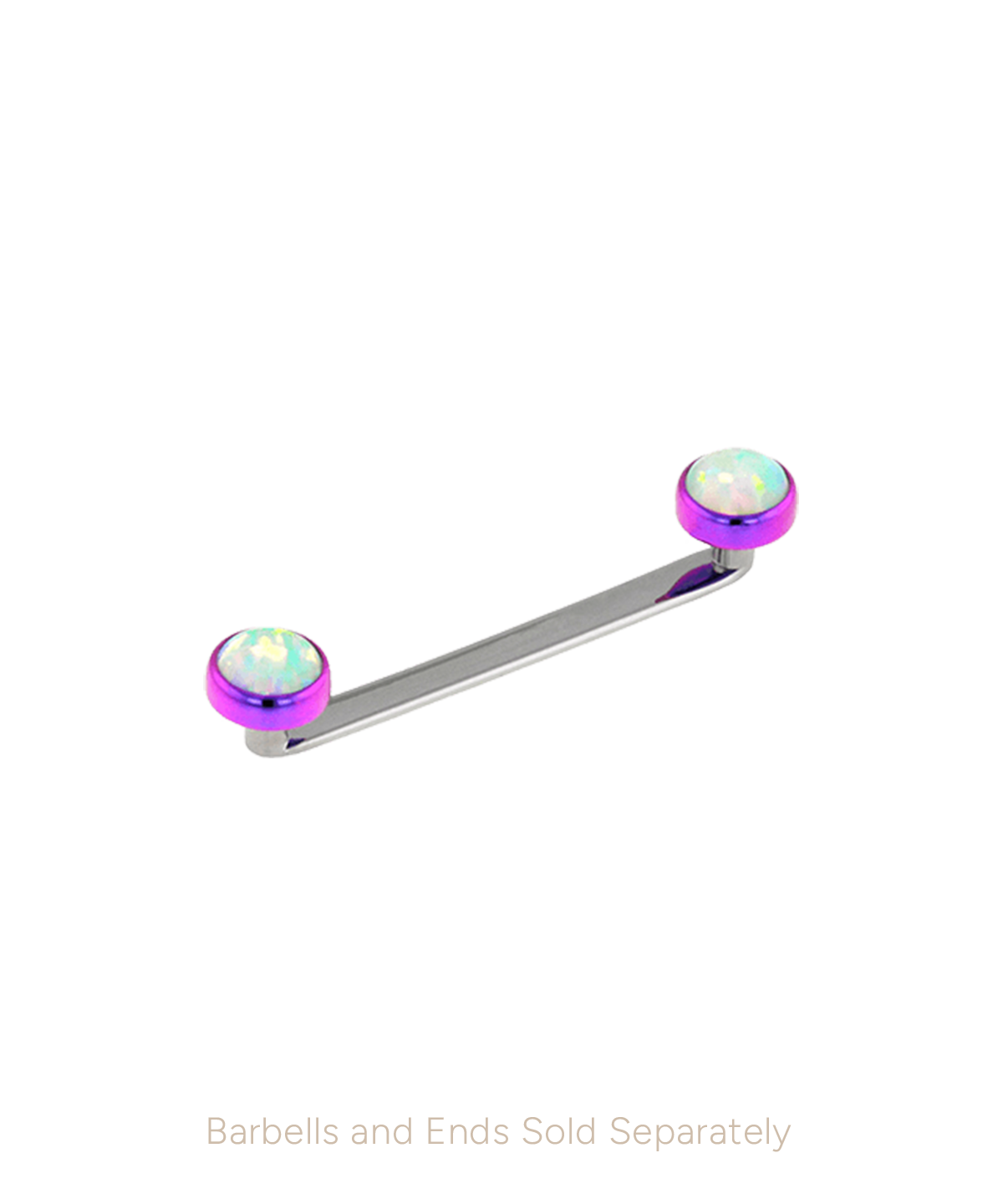Flat Surface Barbell - Titanium - Overstock