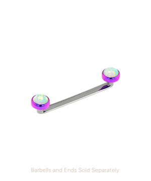 Flat Surface Barbell - Titanium - Overstock