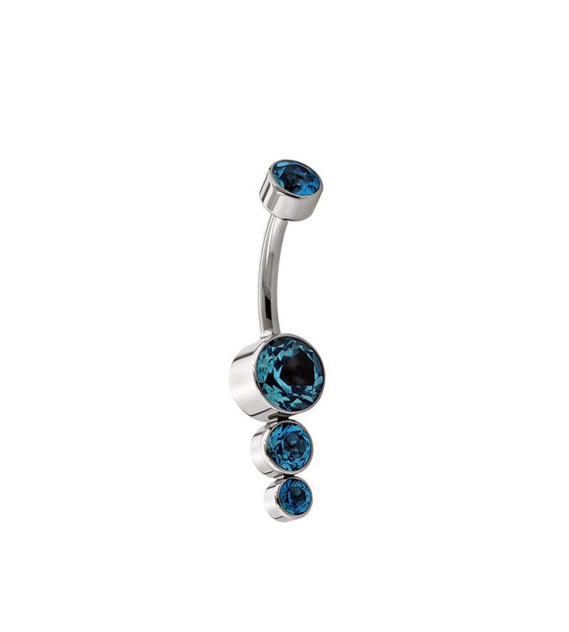 Threaded 3 Tiered Navel Curve