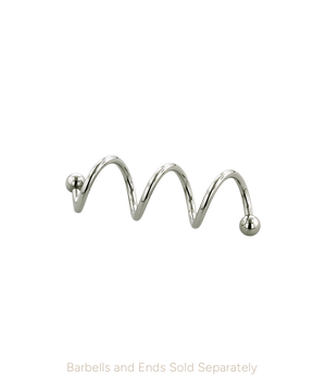 Twister Barbell - Niobium - Threaded